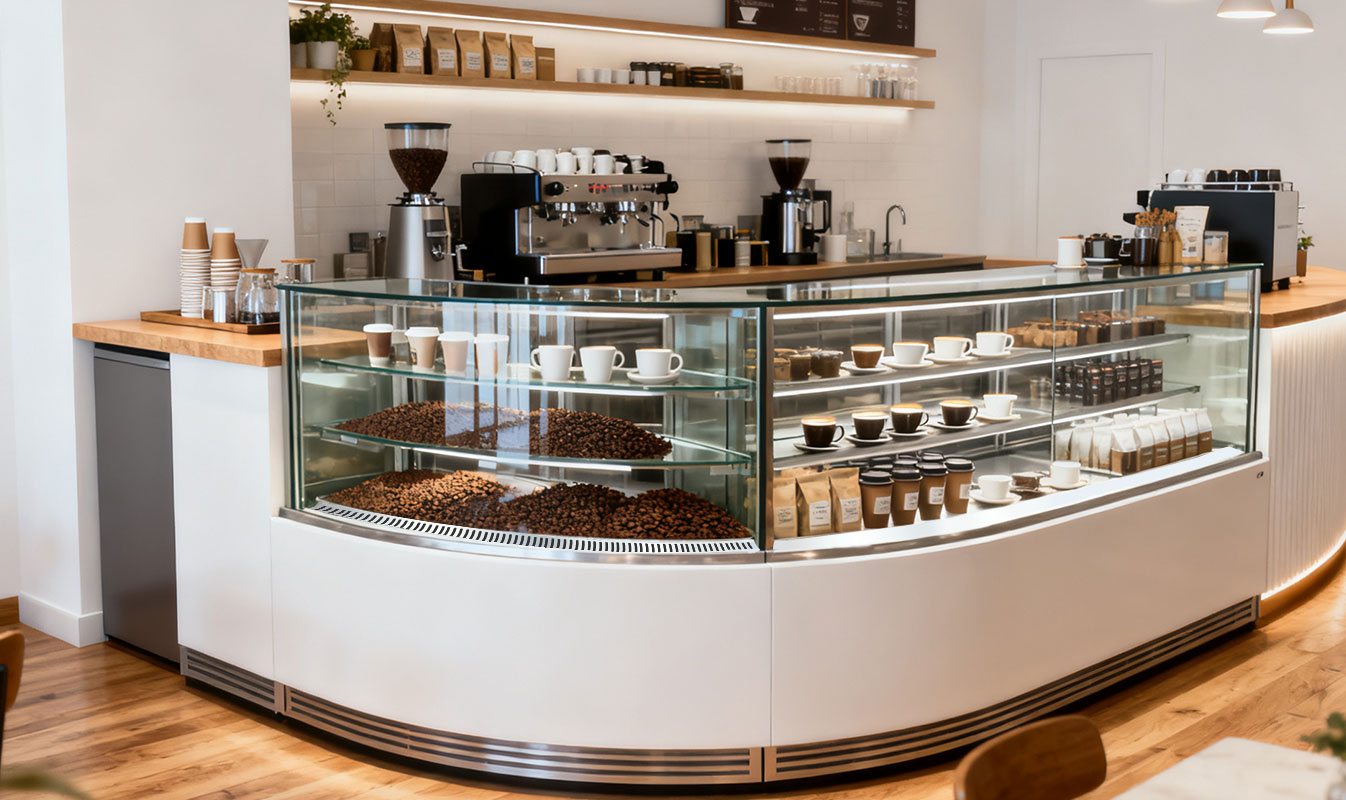 coffee display cabinets